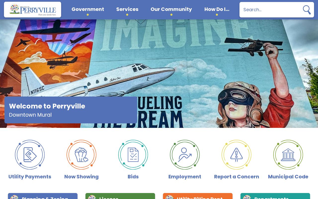 Perryville criminal records access through the official City Hall website