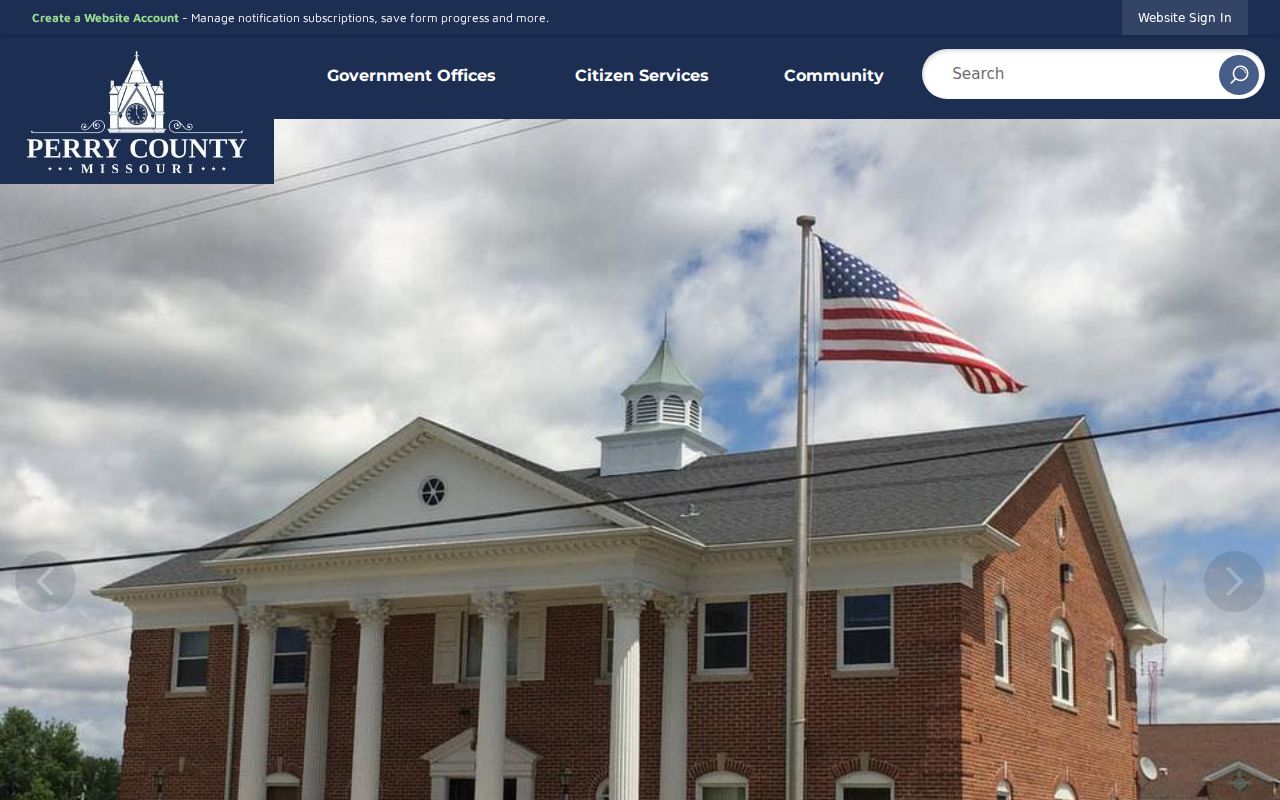 Historic courthouse distinguished from Perry County criminal record offices